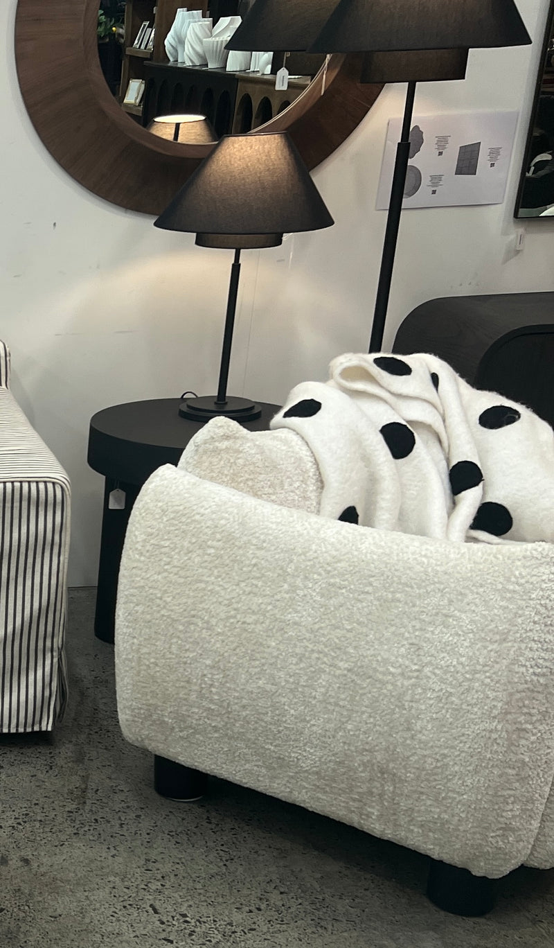 Maui Armchair Ivory Chenille