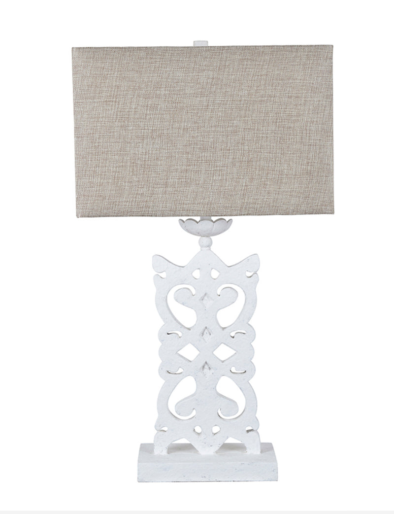 Mariposa Table Lamp 76cmH 50% off White