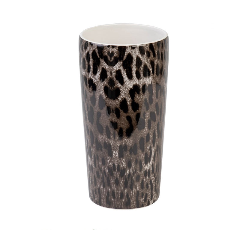 VASE W/LEOPARD SPOTS LRG