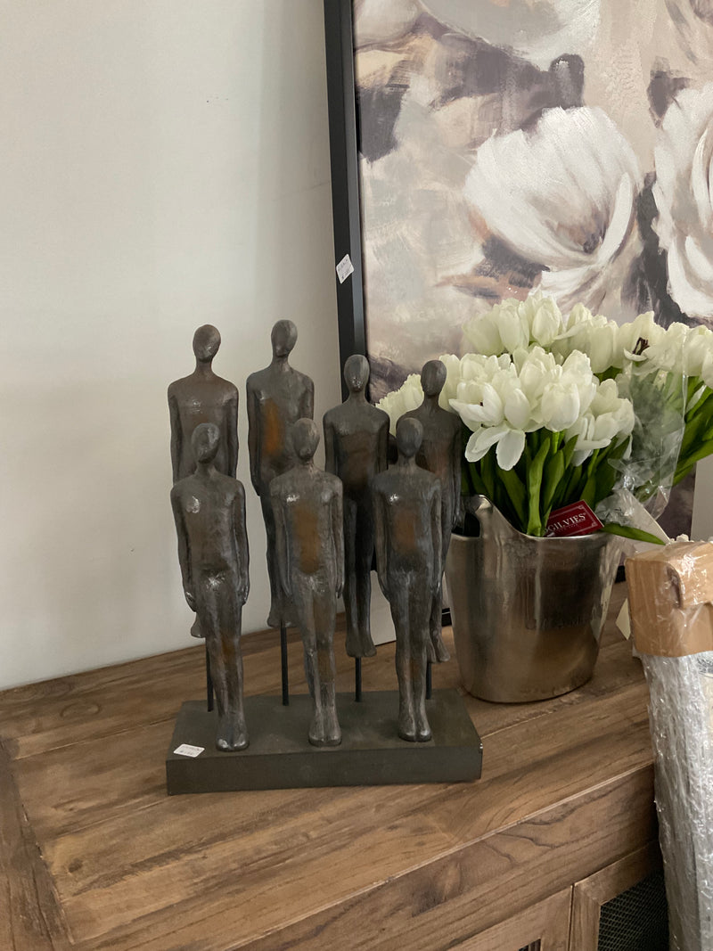 PEOPLE ON STAND