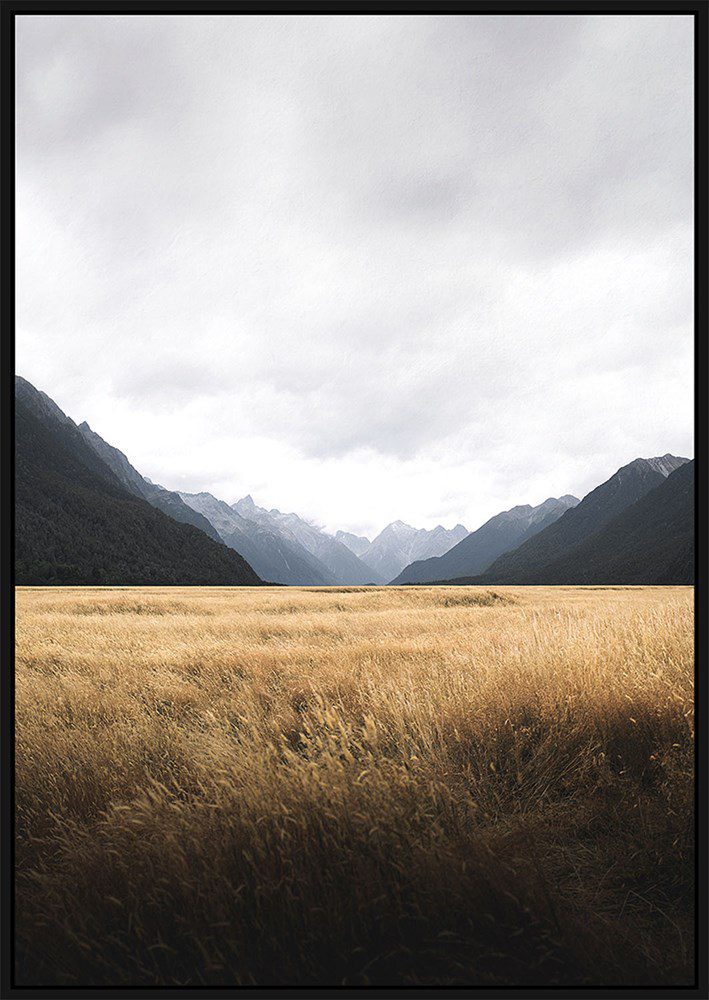 SOUTHERN VALLEYS CANVAS PRINT BLK FRAME 800 x 1200MM