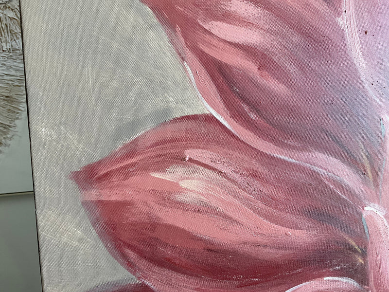 Terracotta Tone Canvas Hand Printing 800x800mm