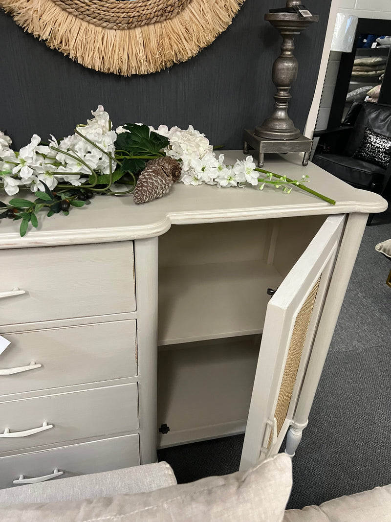 French Provincial SideBoard in Beige Linen Colour