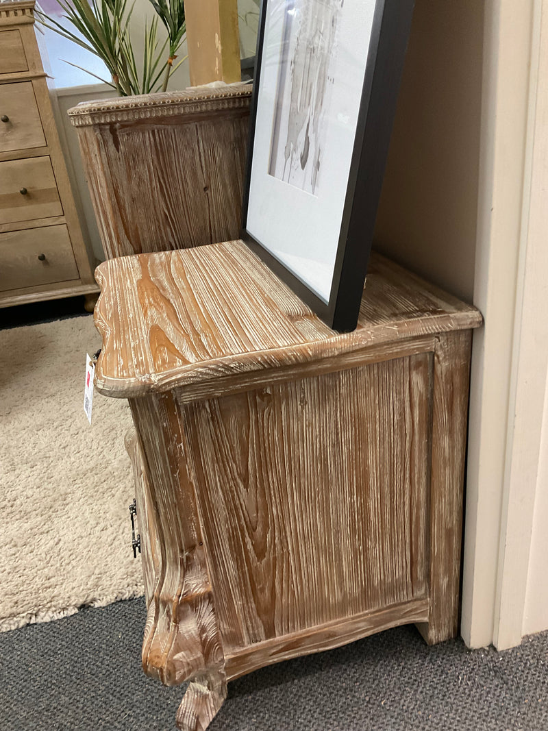 Bella French Natural 3 Drawer Bedside