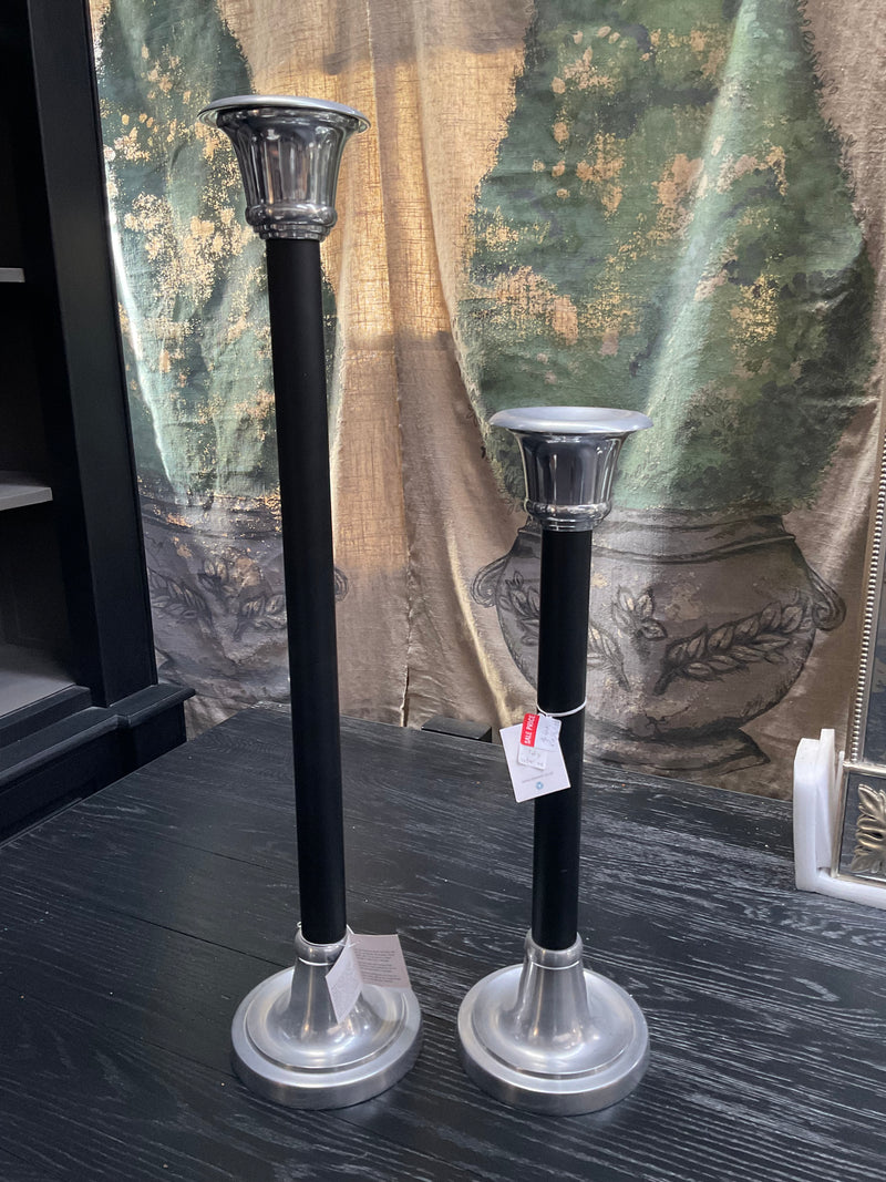 Black Stem Candle Sticks 74CM High