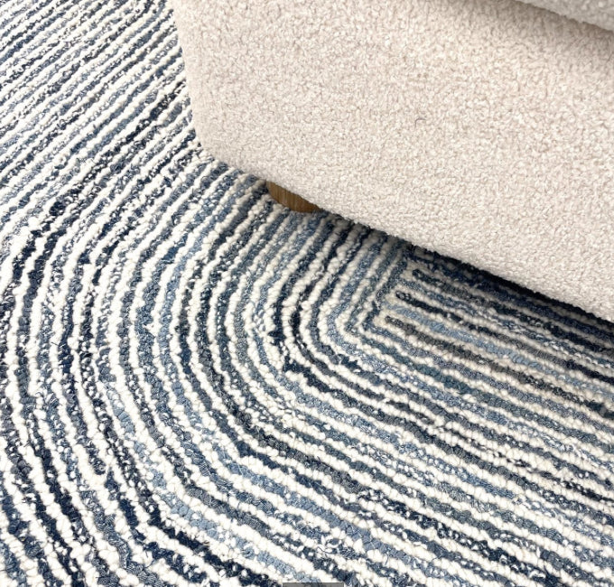 IGRALIS RUG 200 X 300CM - IVORY / BLUE
