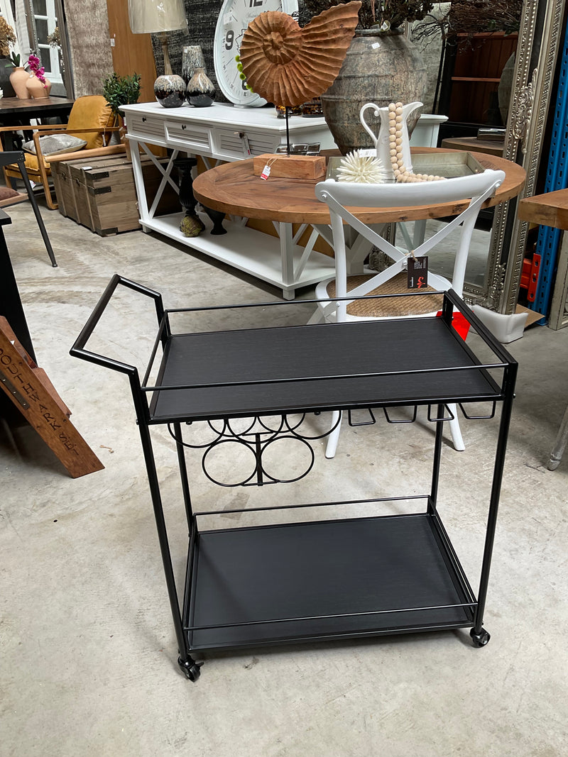 Ava Bar Trolley Black
