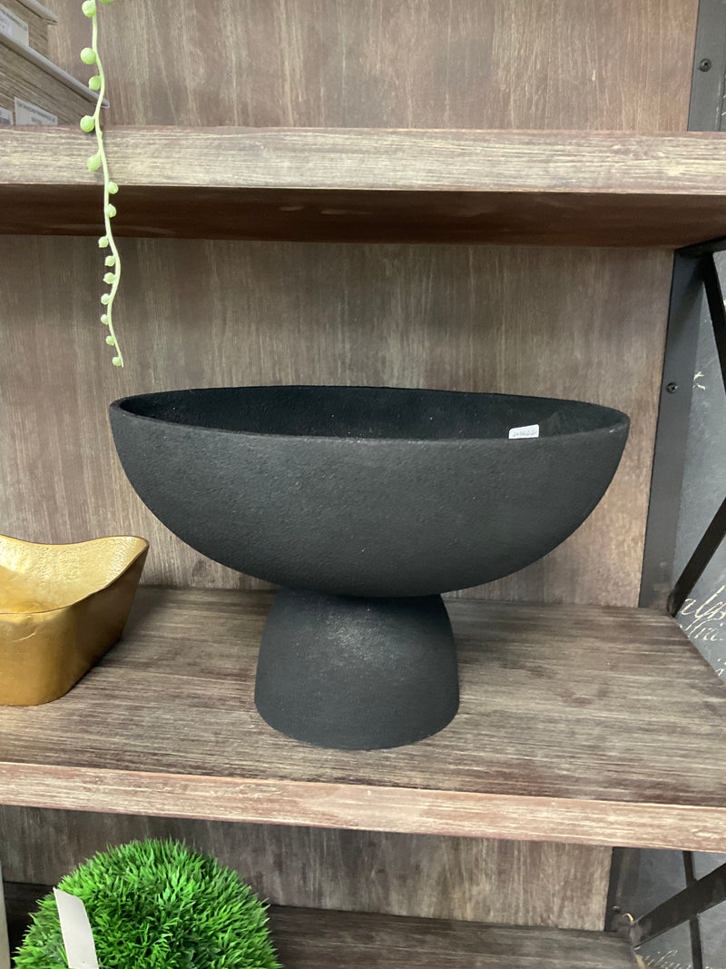 Elba Pedestal Bowl Black