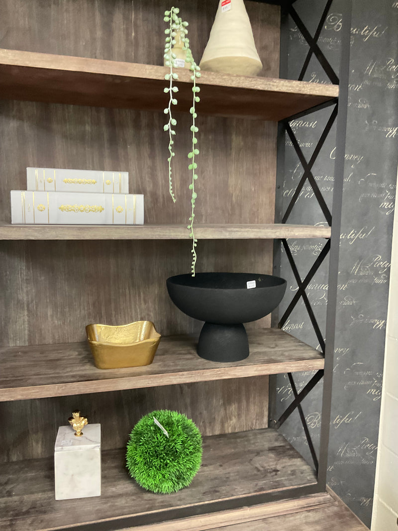 Elba Pedestal Bowl Black