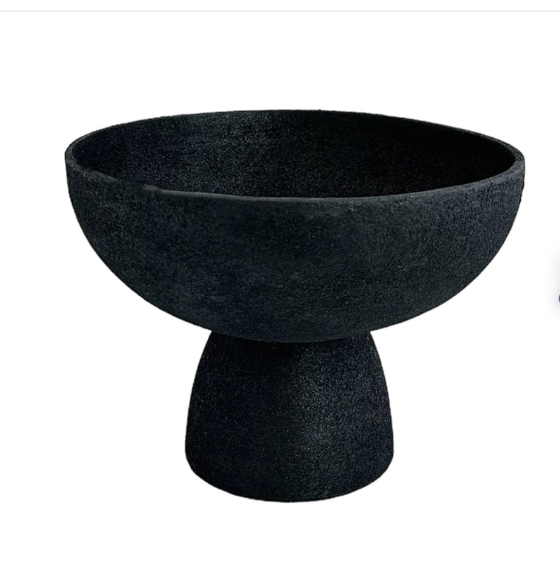 Elba Pedestal Bowl Black