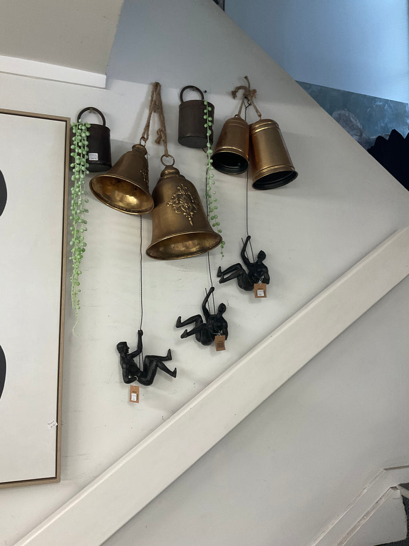 Gold Bell With Hemp Rope Small