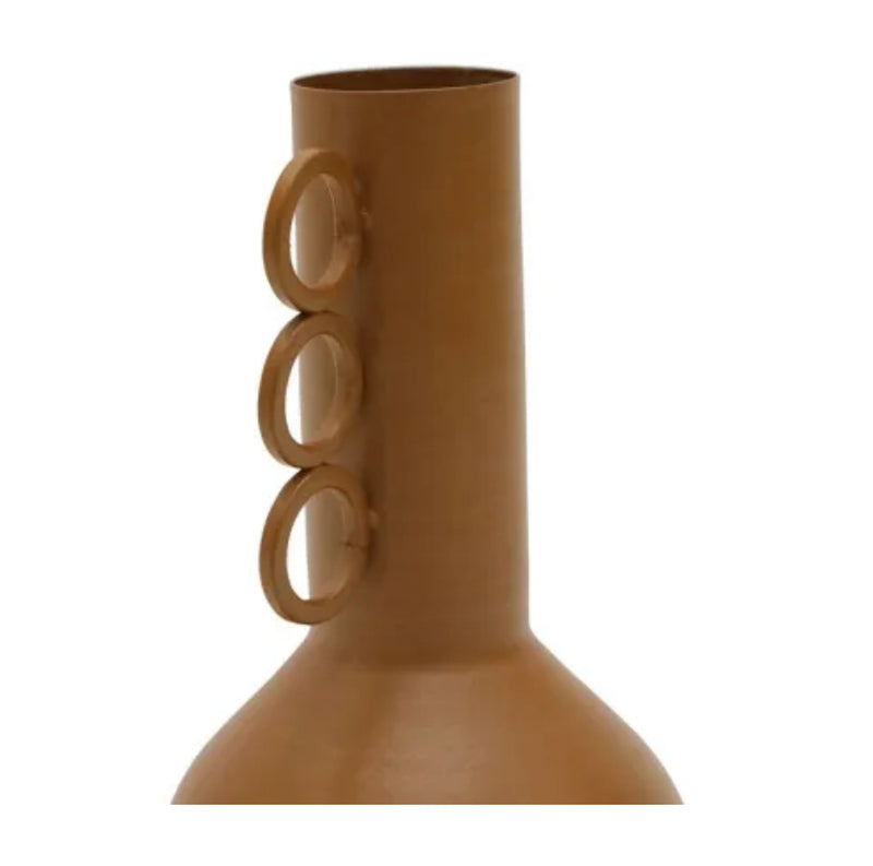 Ivy Metal Vase OCHRE 5x22CM