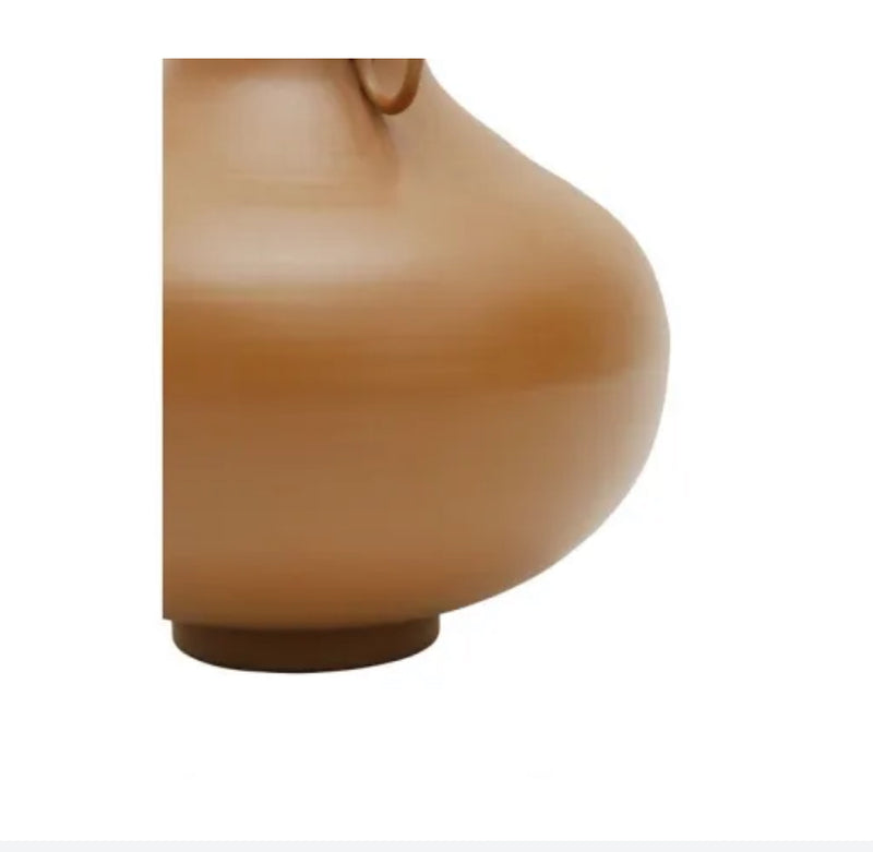 Ivy Metal Vase OCHRE 8.5x33