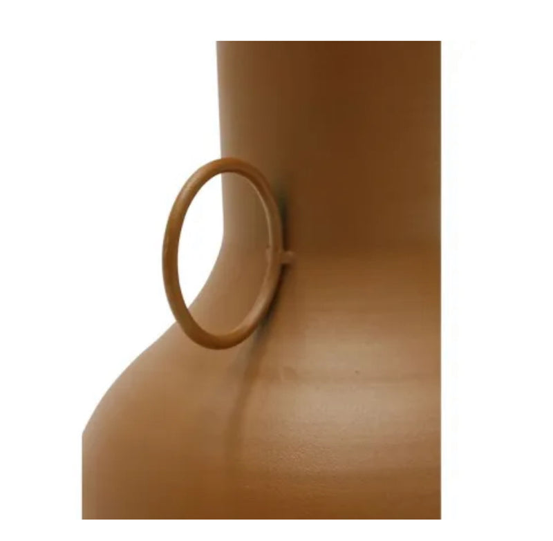 Ivy Metal Vase OCHRE 9x39CM