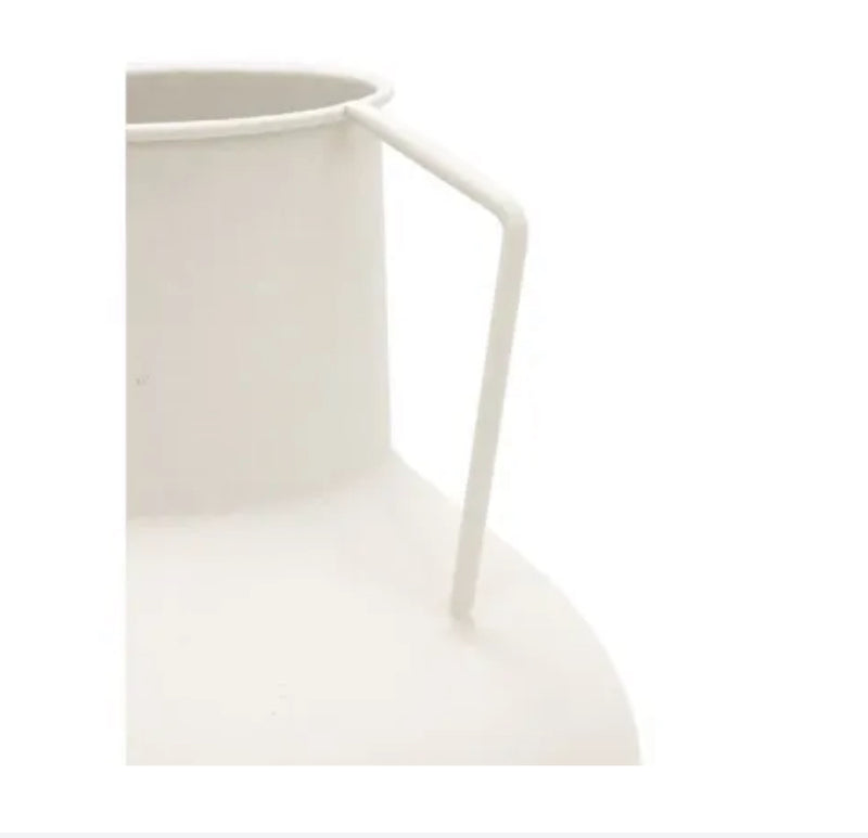 Taylor Metal Vase White 12x30CM