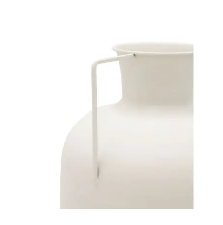 Taylor Metal Vase White 15x40CM