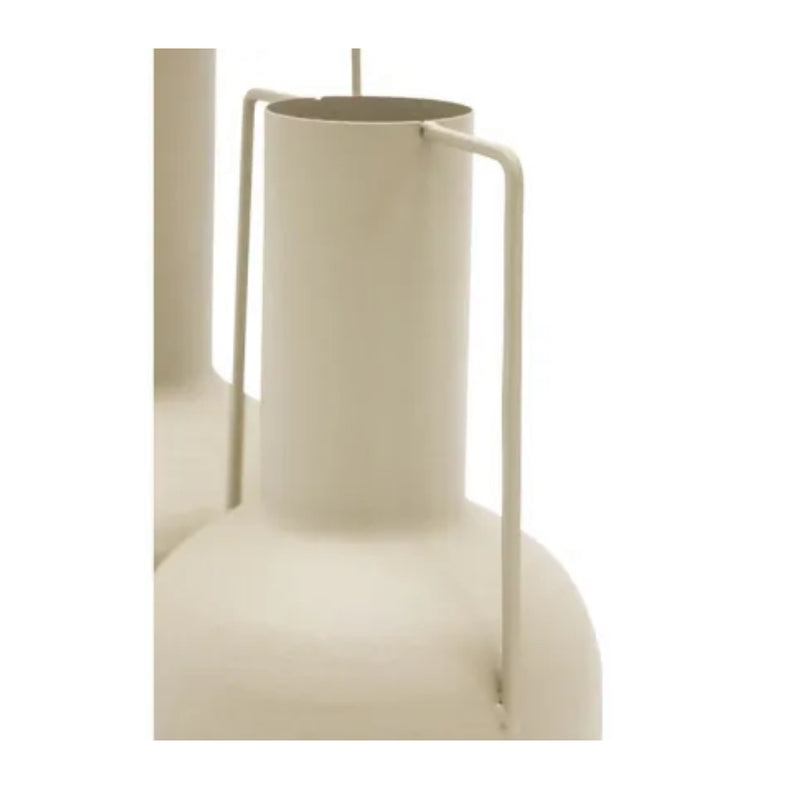 Pippy  Metal Vase White 8x35CM