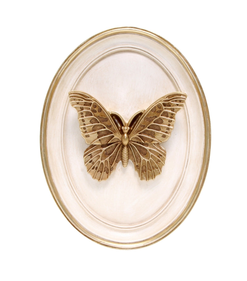 WALLART-Butterfly-BEIGE(26CM)  PREORDER