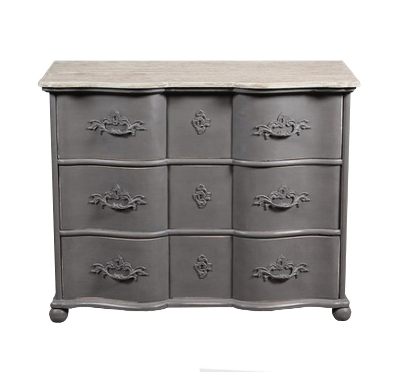 Chateau French Chest Of Drawers XDCCO31 Dark Grey