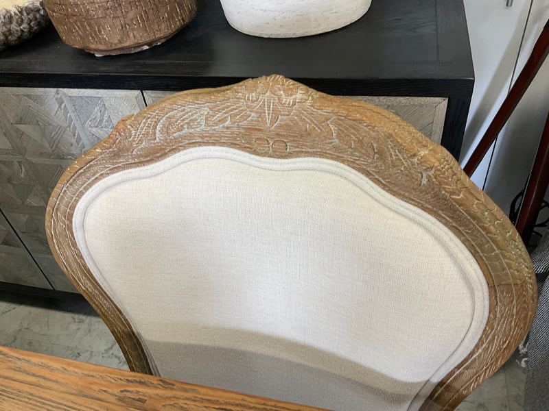 Vintage French Provincial Dining Chair -Weathered OAK