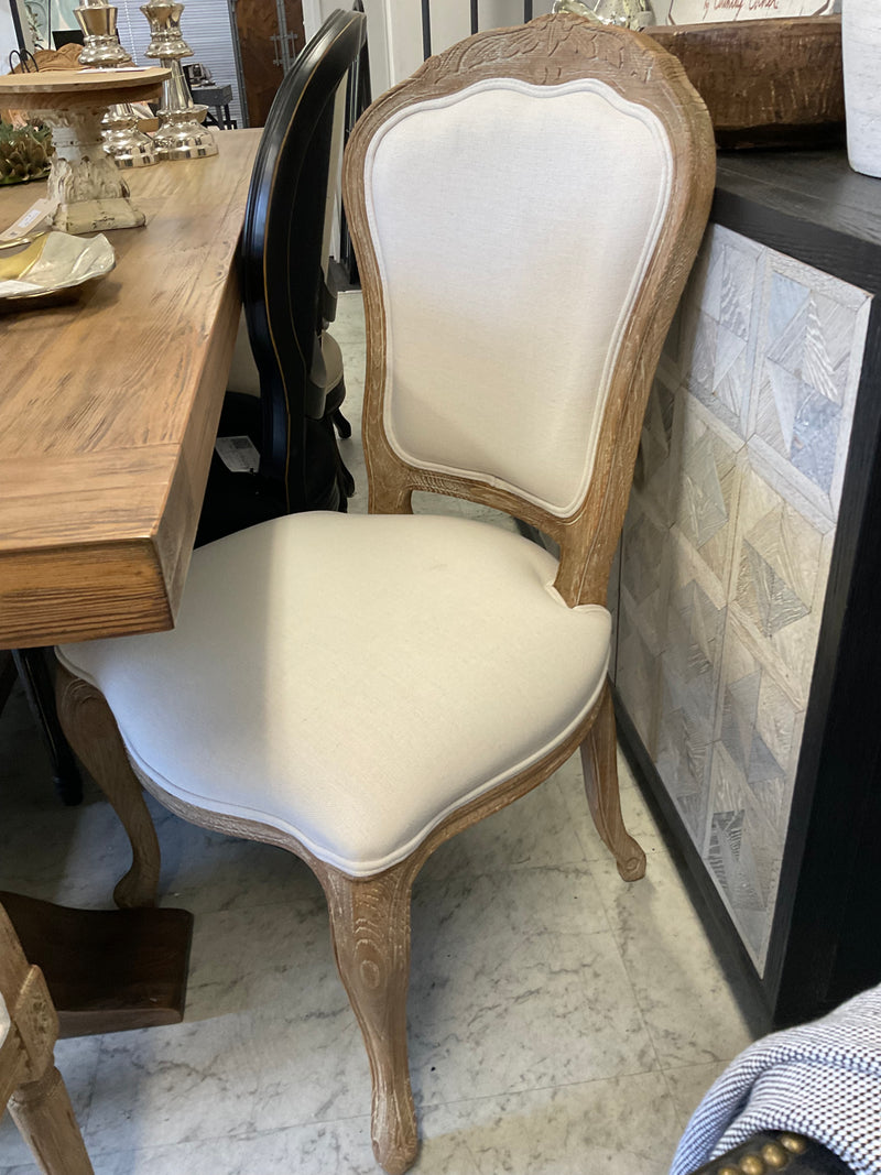 Vintage French Provincial Dining Chair -Weathered OAK