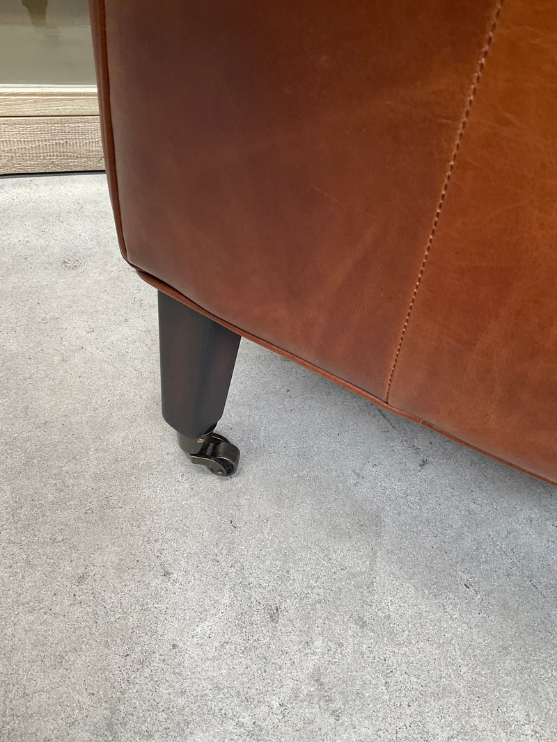 Promotion! Goldman  Leather Arm Chair Vintage Brown