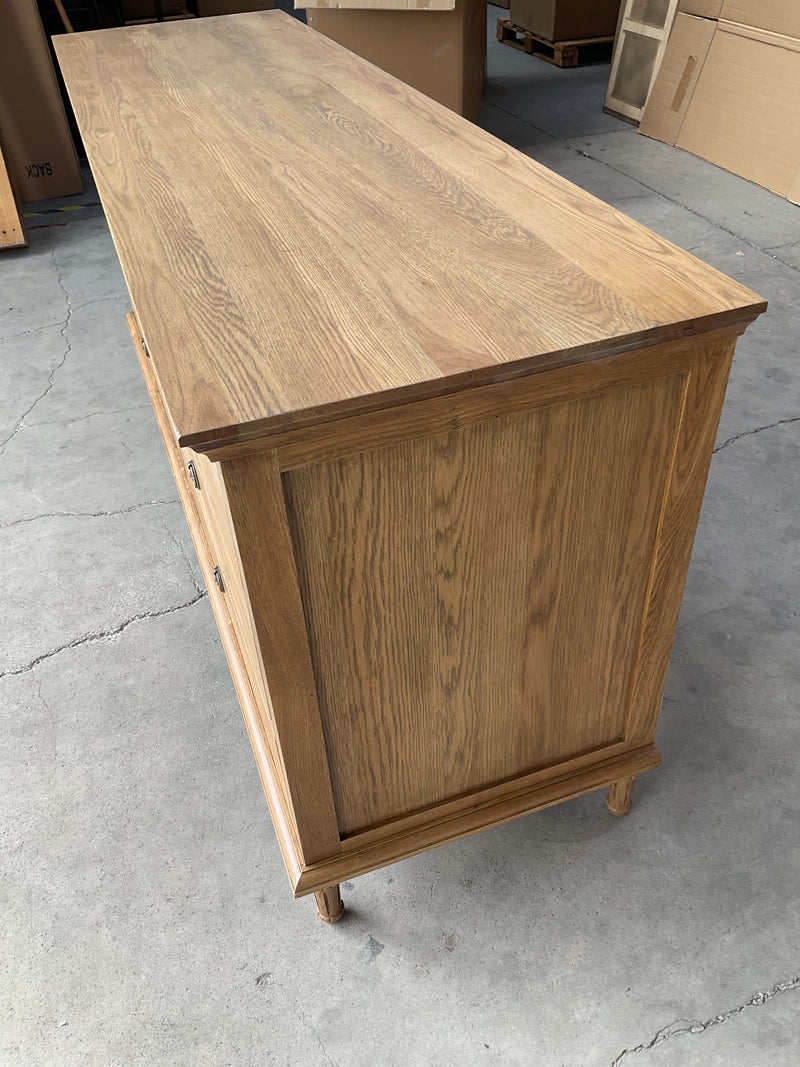 Caroline French Oak 6 Drawers Chest of Drawer/ Dresser  Natural