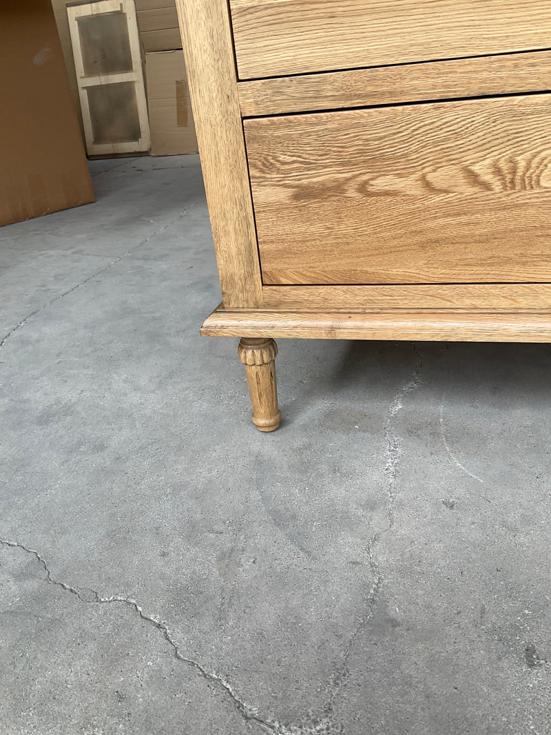 Caroline French Oak 6 Drawers Chest of Drawer/ Dresser  Natural