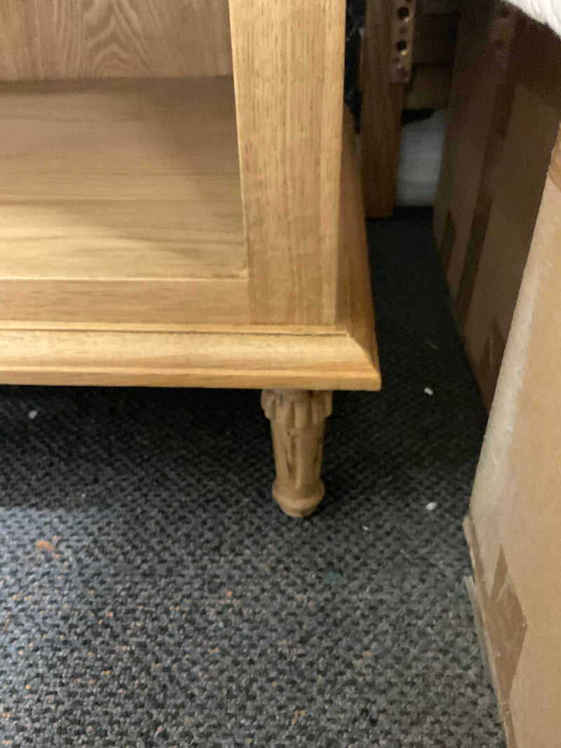 Caroline French Oak 1 Drawers Bed Side Large  Natural
