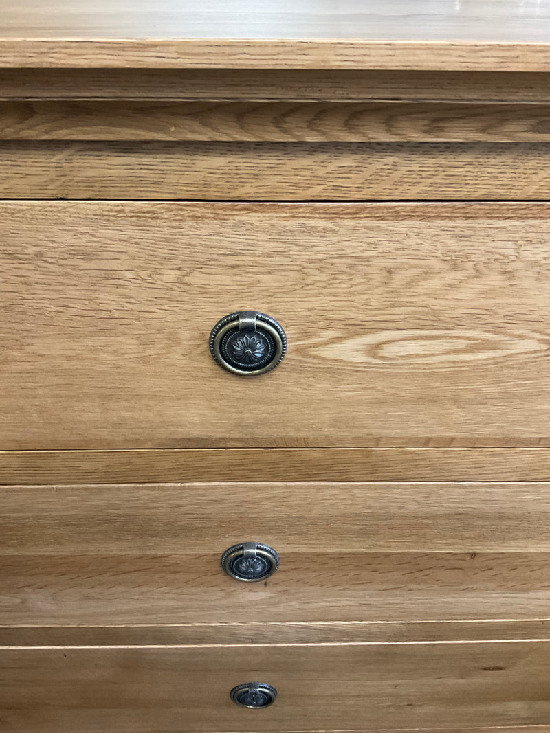 Caroline French Oak 6 Drawers Chest of Drawer/ Dresser  Natural