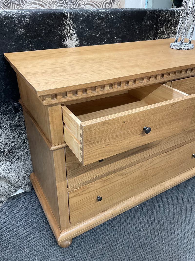 Maison French Oak Natural 4 Drawer Chest of Drawer/Low boy  Natural
