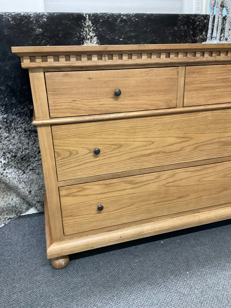 Maison French Oak Natural 4 Drawer Chest of Drawer/Low boy  Natural