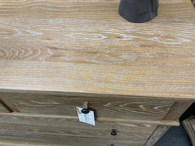 Maison French Oak Natural 4 Drawer Chest of Drawer/Low boy  Weather Wash