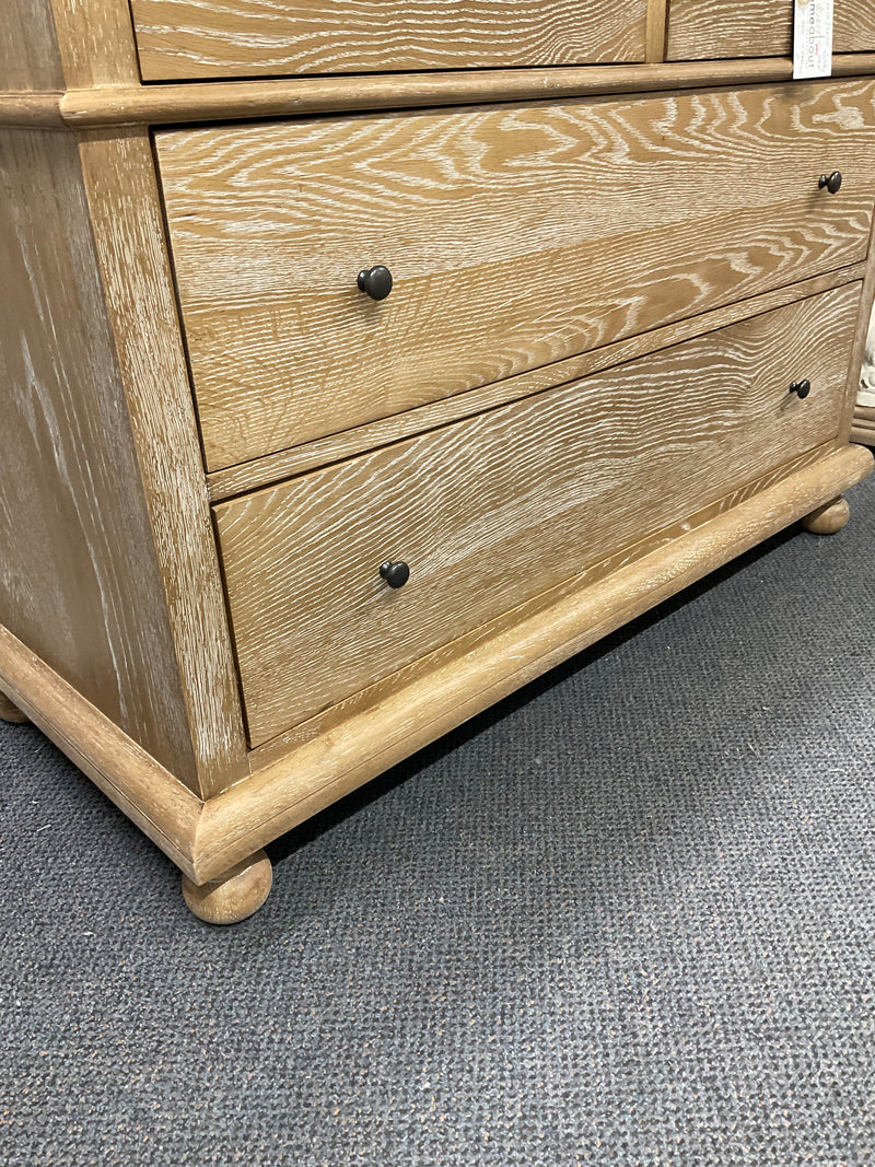 Maison French Oak Natural 4 Drawer Chest of Drawer/Low boy  Weather Wash