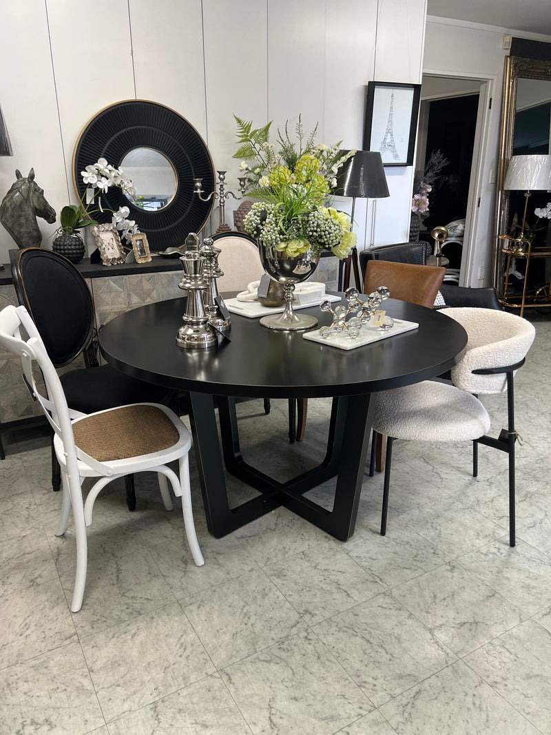 Ashburton Round Dining Table 1.3M  Black