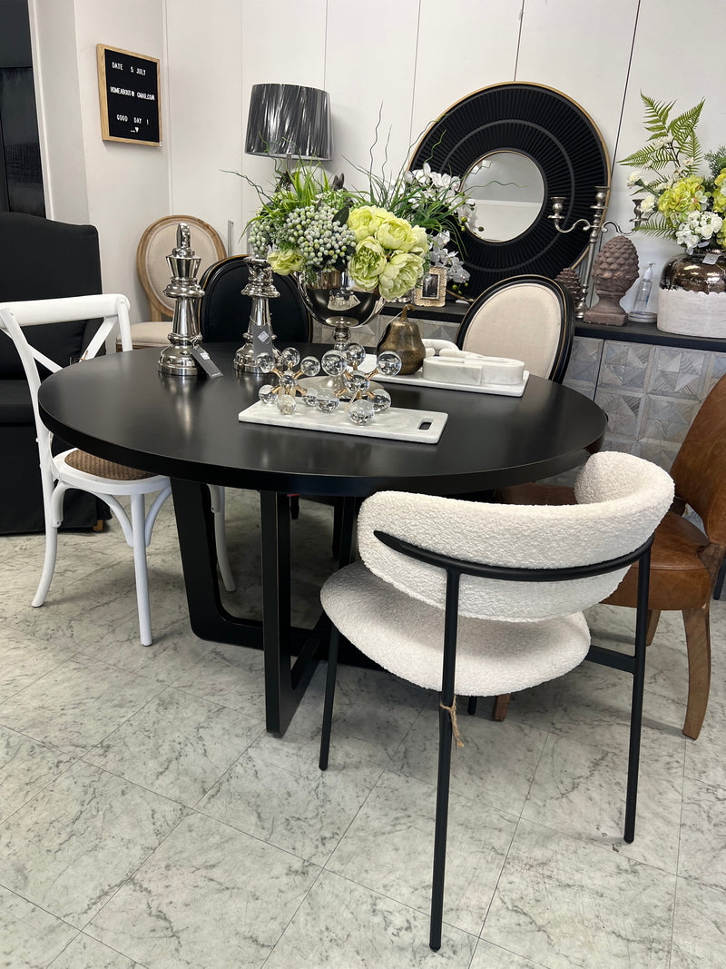 Ashburton Round Dining Table 1.3M  Black