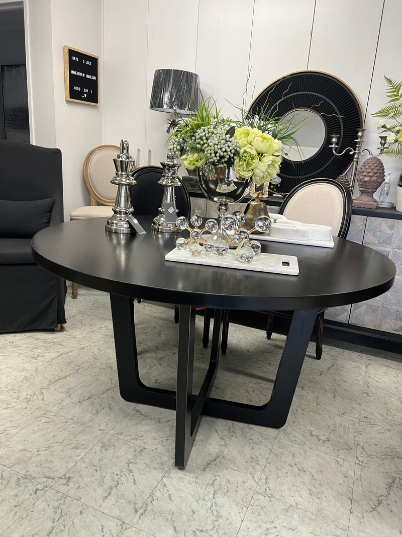 Ashburton Round Dining Table 1.3M  Black