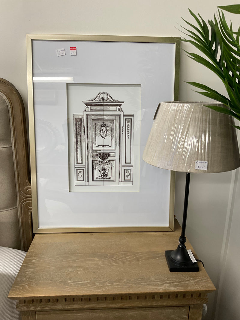 Wall Art Pencil Architecture   Set/2 Damaged corner