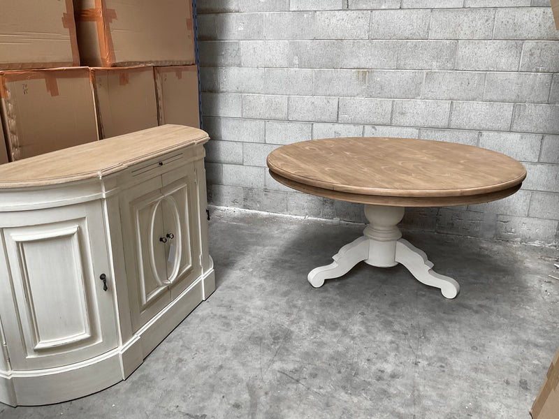 1.4M Round French Country Dining Table