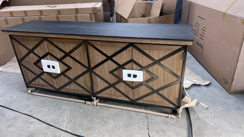Clearance/Metal/Wood Sideboard
