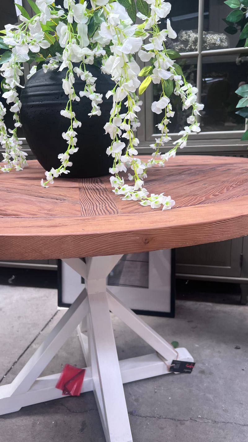 Last One! French Provincial Round 1.2m Dining Table/White leg