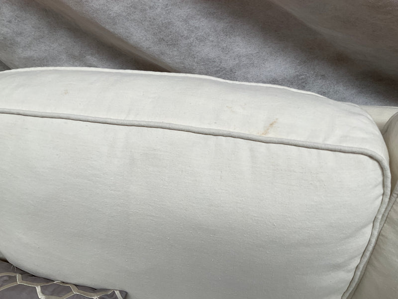 Deauville SlipCover Sofa White 100% Belgium linen