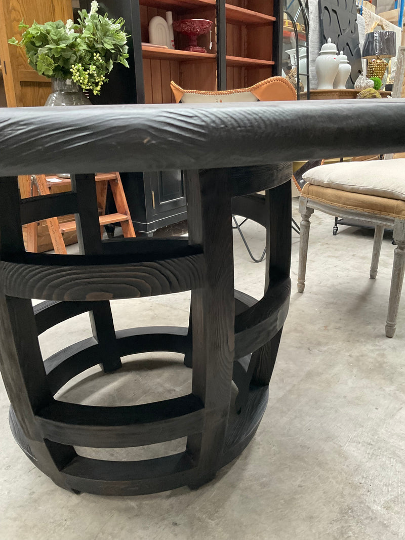 1.5M Round Dining Table Black