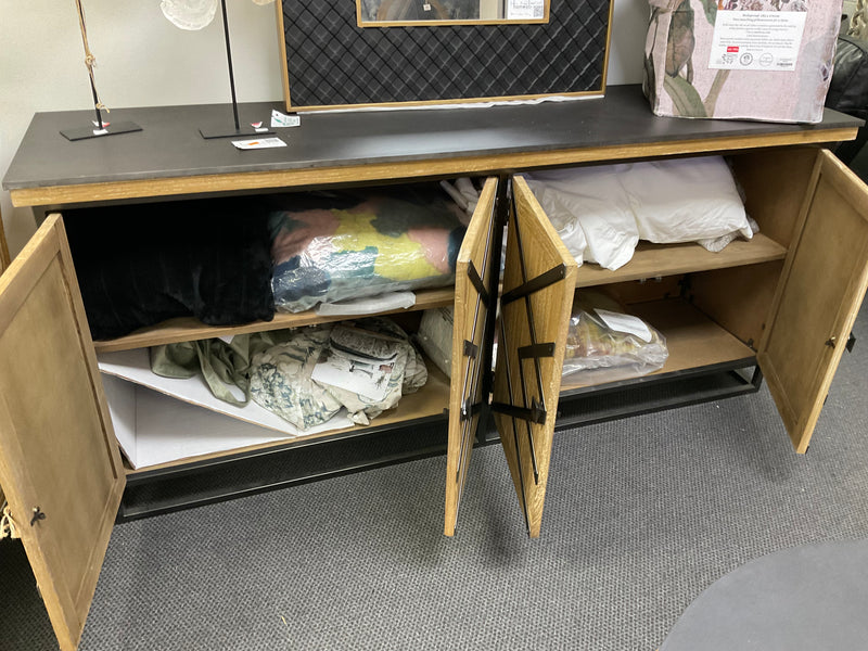 Clearance/Metal/Wood Sideboard