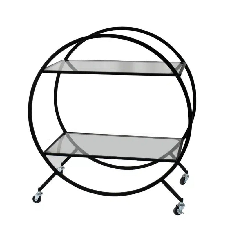 Deliah Bar Cart/ Trolley Black