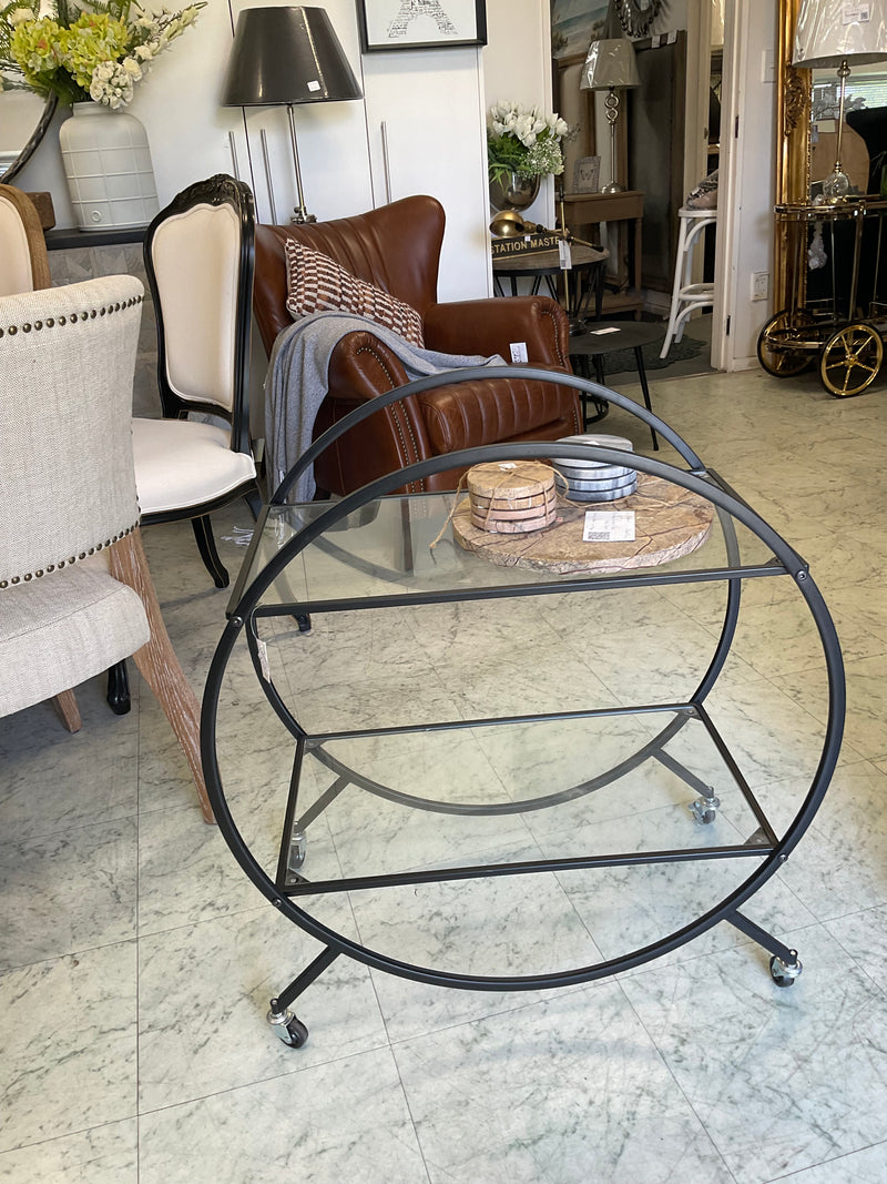 Deliah Bar Cart/ Trolley Black