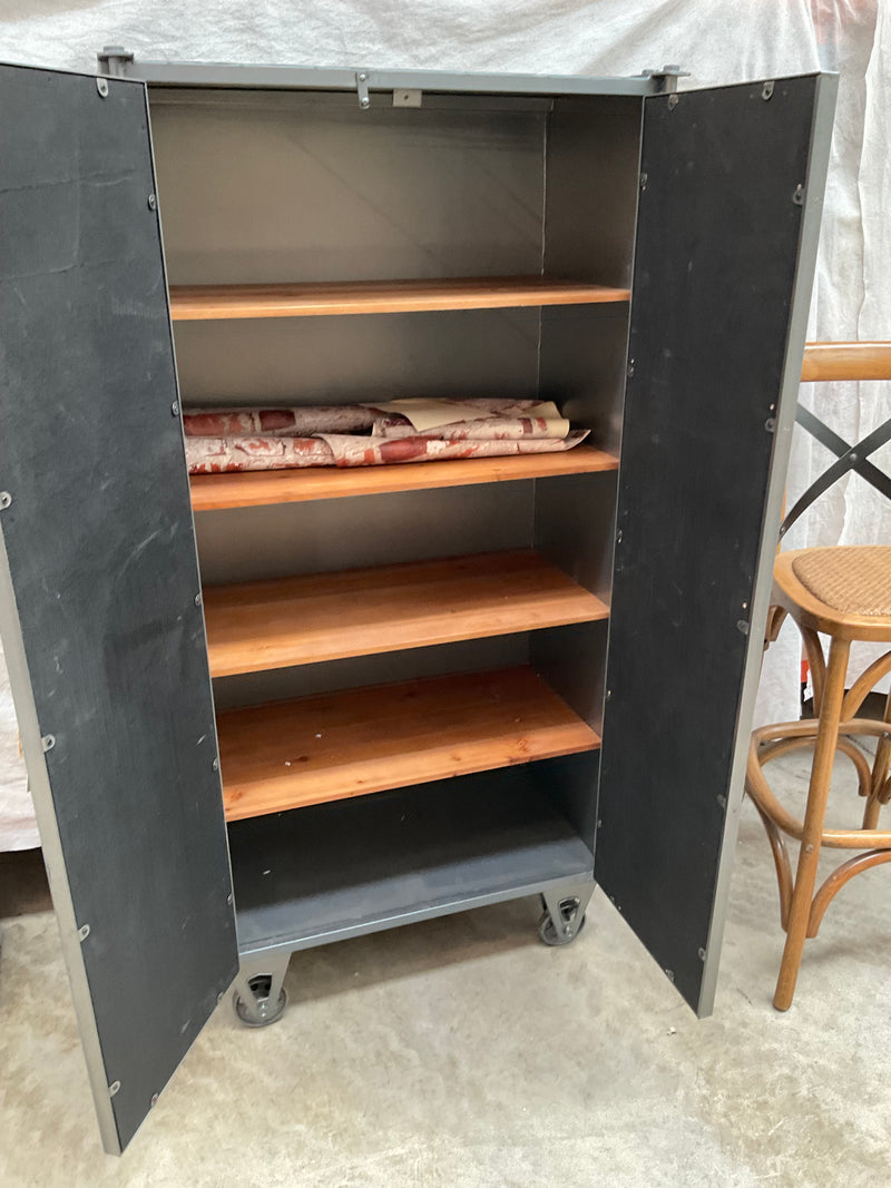Clearance/Metal Cabinet With Casters