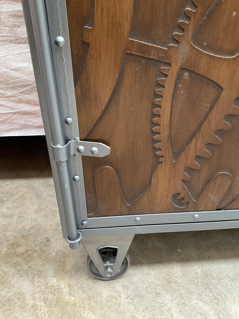 Clearance/Metal Cabinet With Casters