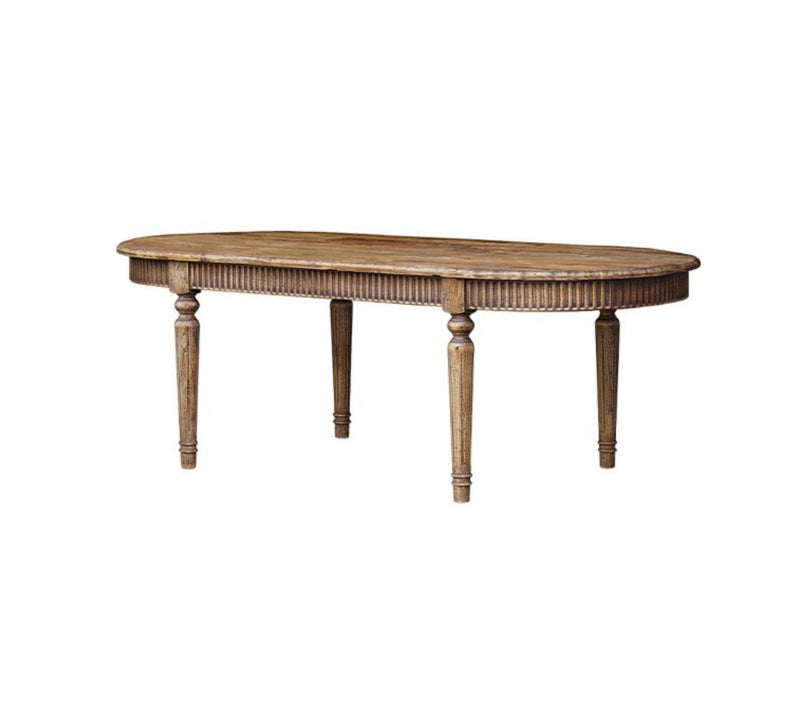 VINTAGE ELM OVAL DINING TABLE - RECLAIMED ELM