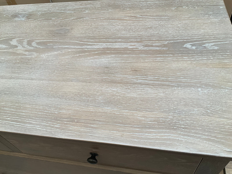 Maison French Country Oak Chest of Drawer (Low Boy)- Burnt OAK